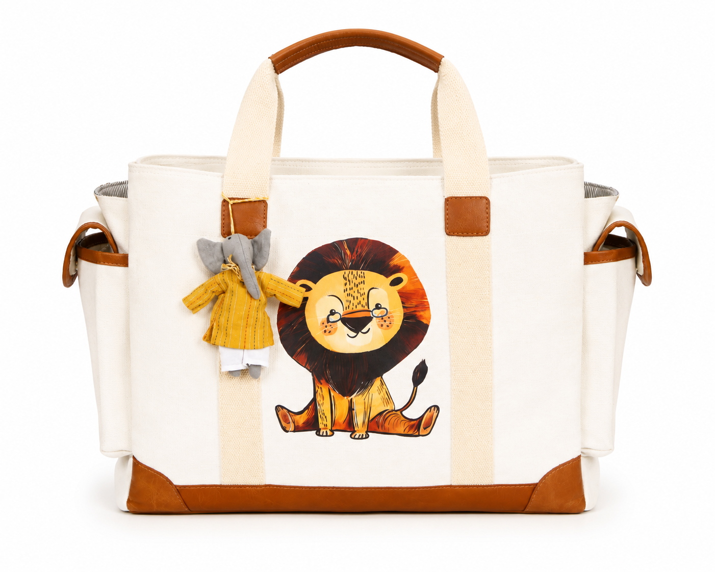 MUFFA Storybook lion ivoryUtility Tote