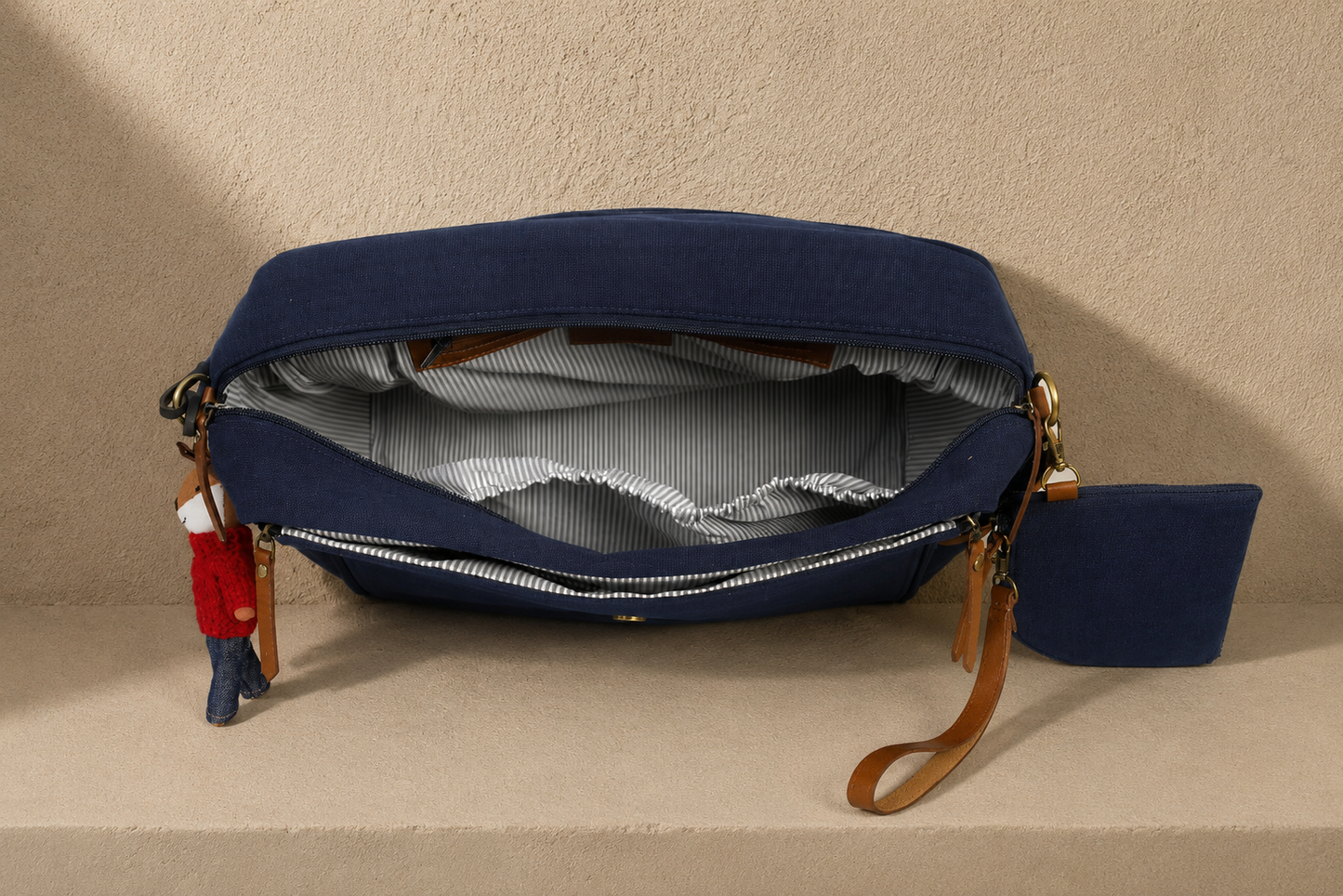 MUFFA Little Lion navy Luxury Backpack Diaper Bag
